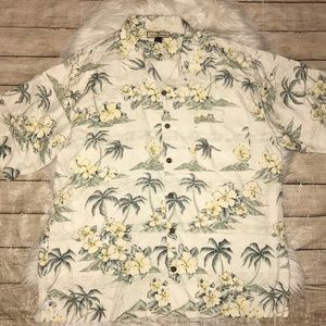 Tommy Bahama Silk Tropical Hawaiian Button Shirt